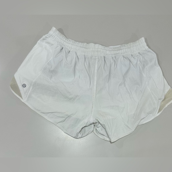 Lululemon White Performance Athletic Shorts with Breathable Fabric Size 10 - Picture 2 of 4